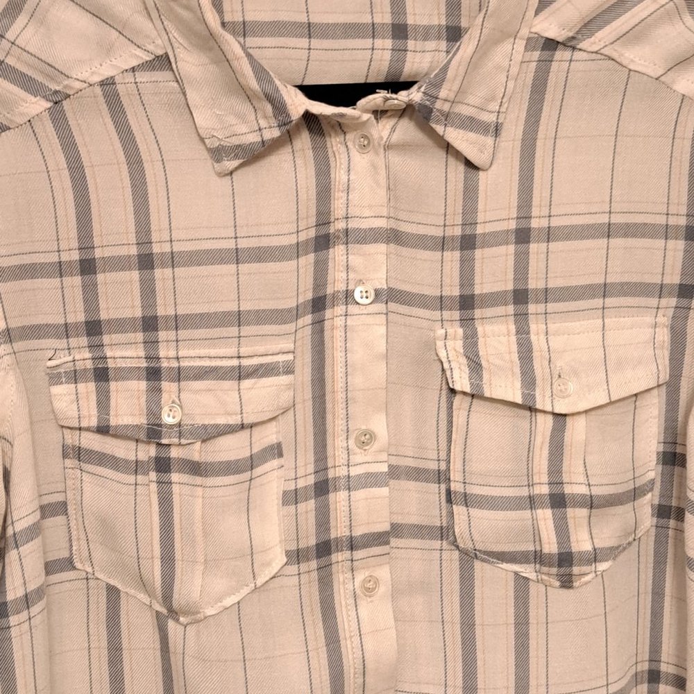 Paige Button Up Striped Pattern Blouse Size Mediu… - image 4